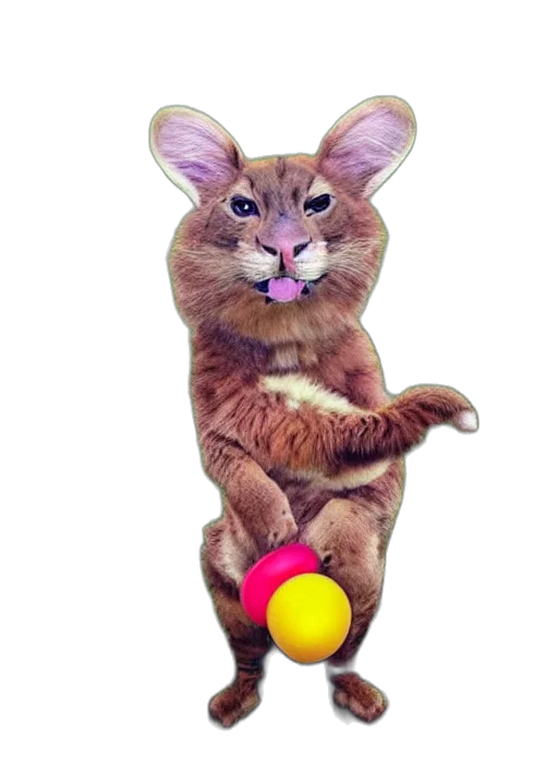 animal, staff, creature, photorealistic transparent PNG cut-out