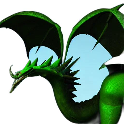 dragon, flower, mask, staff, 3d render, concept art, fantasy art, photorealistic transparent PNG cut-out