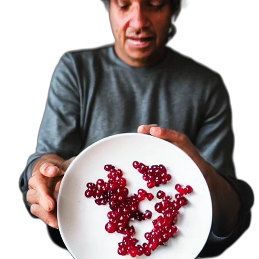 food, jewelry, man, eats, currants, sugar, plate, kitchen transparent PNG cut-out