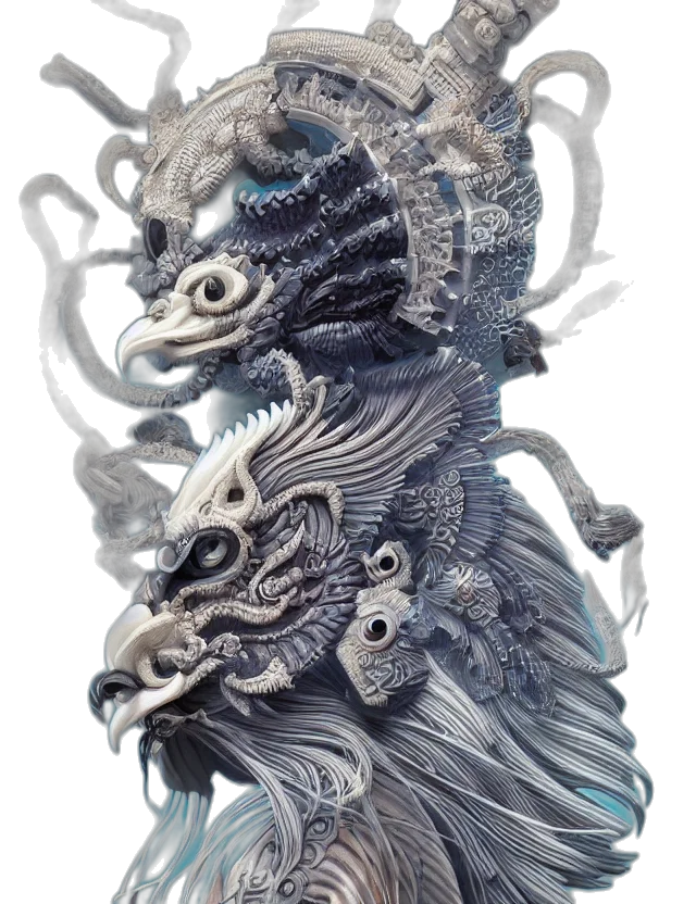 dragon, mask, creature, face transparent PNG cut-out