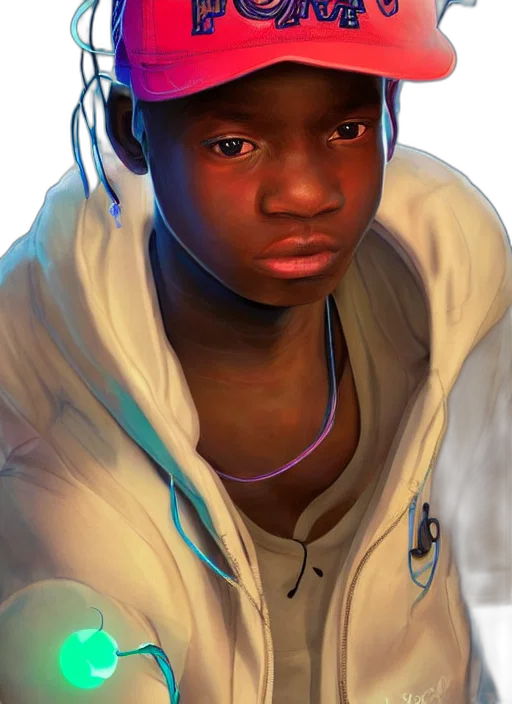 face, hat, jacket, staff, photorealistic, concept art, fantasy art, 3d render transparent PNG cut-out