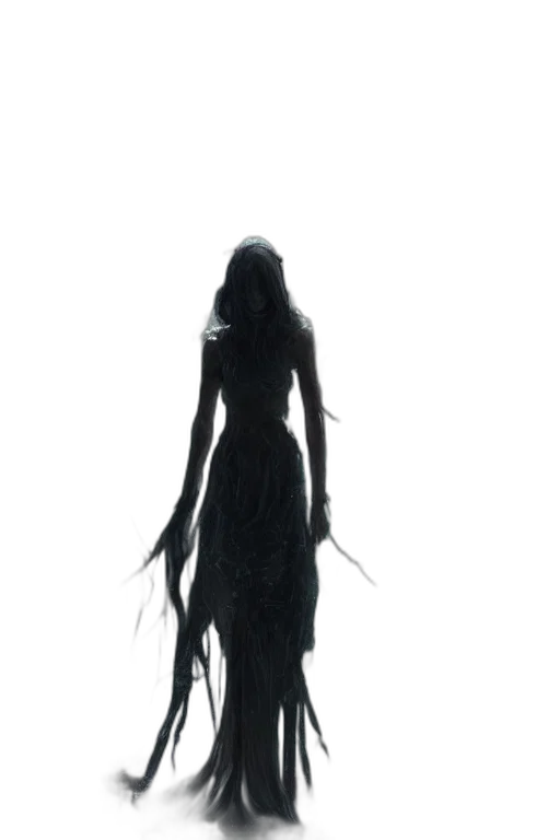 dress, creature, hair, staff, concept art, fantasy art, pixel art, 3d render transparent PNG cut-out