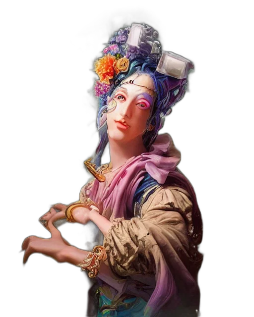 crown, staff, face, jewelry transparent PNG cut-out