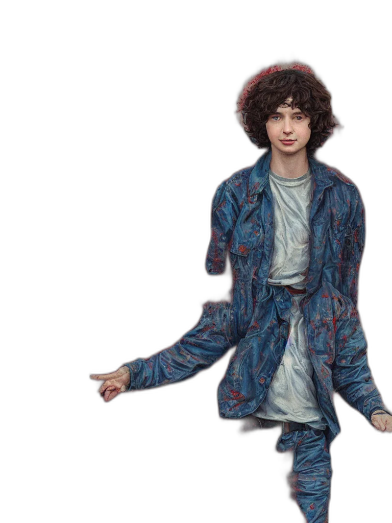 jacket, dress, hair, creature transparent PNG cut-out