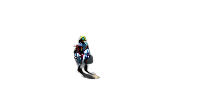 staff, robot, creature, hat transparent PNG cut-out