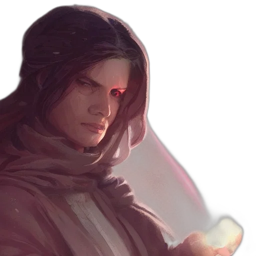 face, sword, mask, concept art transparent PNG cut-out