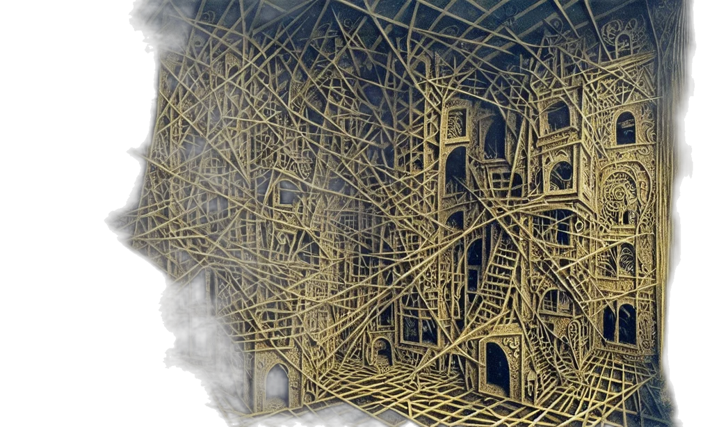 building, mask, 3d render, concept art transparent PNG cut-out