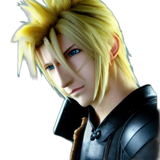 jacket, face, hair, photorealistic, 3d render, concept art, fantasy art, cloud transparent PNG cut-out