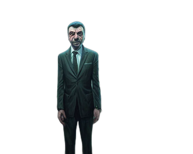 staff, mask, face, jacket transparent PNG cut-out