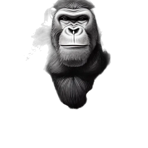 animal, face, creature, crown, photorealistic, concept art, pencil sketch, 3d render transparent PNG cut-out