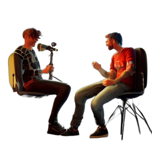 furniture, robot, concept art, 3d render transparent PNG cut-out