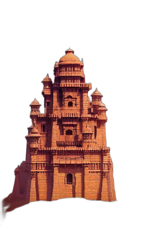 building, crown, concept art, 3d render transparent PNG cut-out
