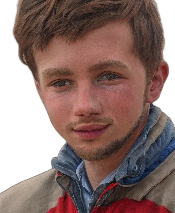 face, staff, jacket, animal transparent PNG cut-out