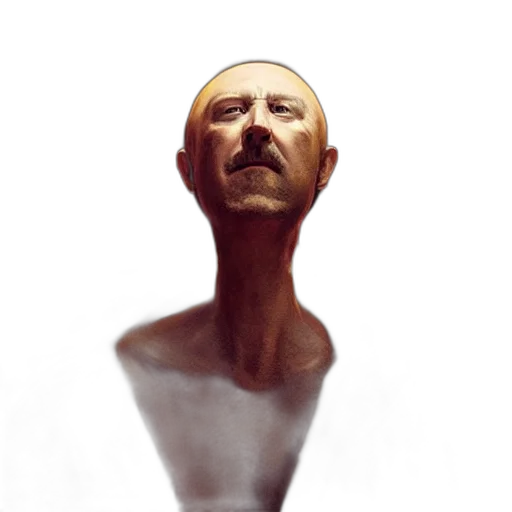 face, mask, robot, creature, concept art, photorealistic, 3d render, fantasy art transparent PNG cut-out