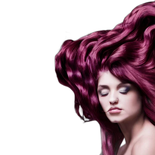 hair, crown, photorealistic, fantasy art transparent PNG cut-out