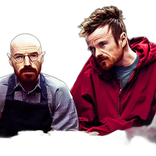 jacket, concept art, comic book art, watercolor, pixel art, fire, walter, white transparent PNG cut-out