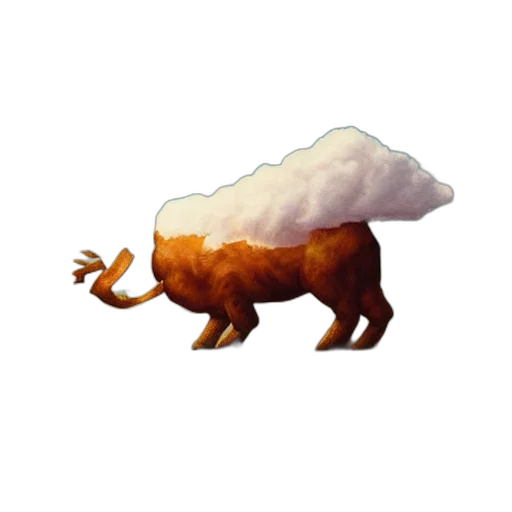 animal, creature, hat, food, concept art, pixel art, fantasy art, 3d render transparent PNG cut-out