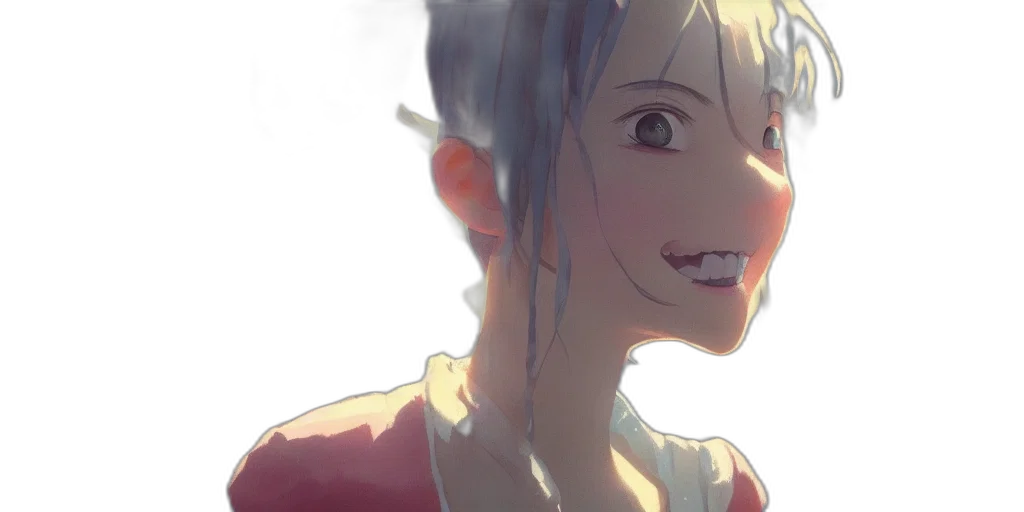 face, creature, anime, concept art transparent PNG cut-out