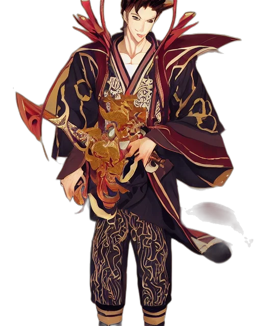 staff, dragon, sword, fantasy art transparent PNG cut-out