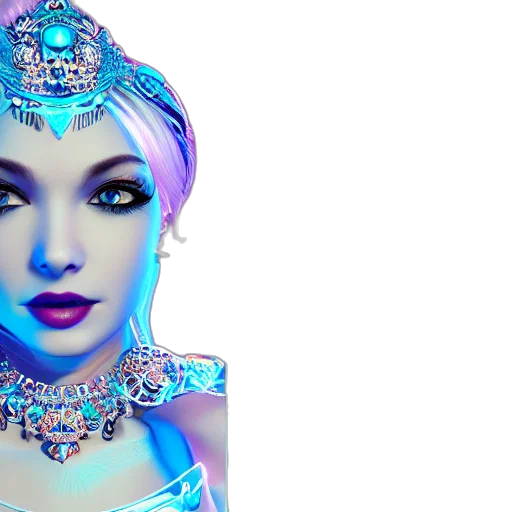 jewelry, crown, 3d render, fantasy art transparent PNG cut-out