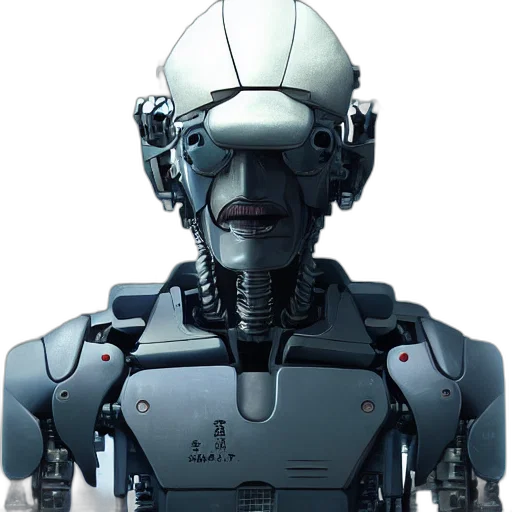 robot, face, mask, animal, concept art, 3d render, cyberpunk, photorealistic transparent PNG cut-out