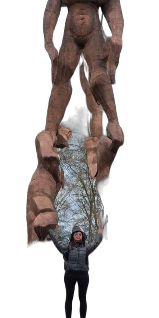 tree, creature, face, staff, 3d render, photorealistic, concept art, fantasy art transparent PNG cut-out