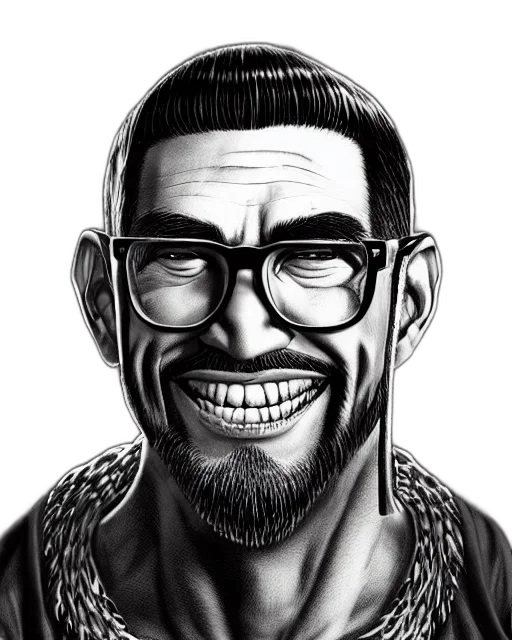 face, cartoon, comic book art, photorealistic, pencil sketch, highly, detailed, ink transparent PNG cut-out