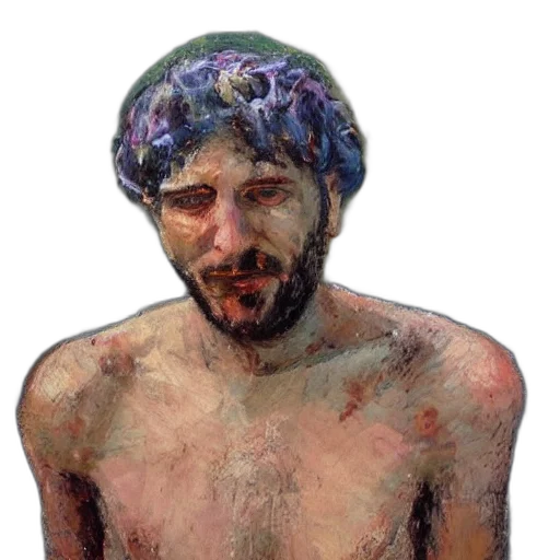 face, crown, hat, creature, watercolor, photorealistic, oil painting, pixel art transparent PNG cut-out