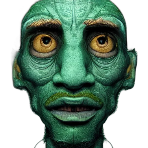 mask, face, creature, staff transparent PNG cut-out