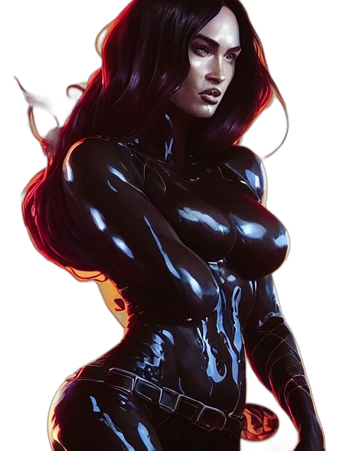 comic book art, concept art, fantasy art, cyberpunk, dark, highly, detailed, vfx transparent PNG cut-out