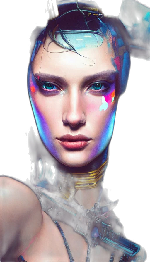 face, mask, jewelry, robot transparent PNG cut-out