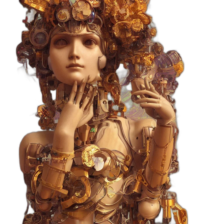 crown, jewelry, dress, fantasy art transparent PNG cut-out