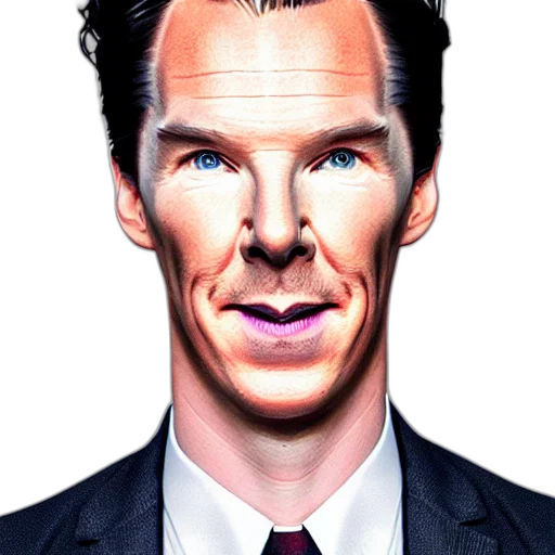 face, mask, creature, photorealistic transparent PNG cut-out