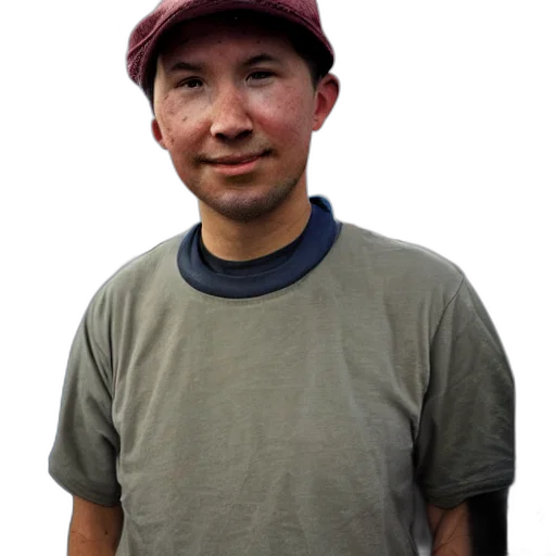 staff, hat, face, animal transparent PNG cut-out