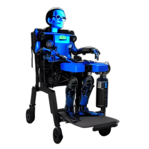 robot, staff, furniture, 3d render transparent PNG cut-out