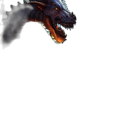 dragon, creature, staff, animal, concept art, fantasy art, pixel art, photorealistic transparent PNG cut-out