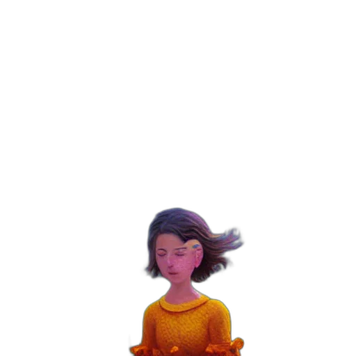 staff, creature, face, dress transparent PNG cut-out
