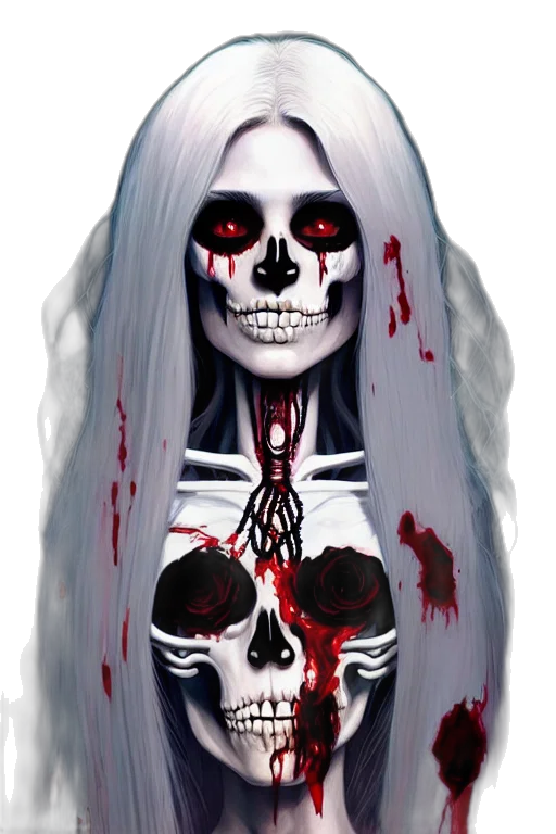 face, mask, hair, jewelry, concept art, pixel art, fantasy art, comic book art transparent PNG cut-out