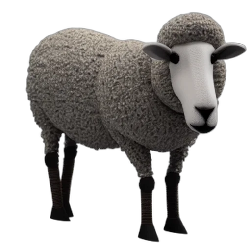 animal, 3d render, photorealistic, render transparent PNG cut-out