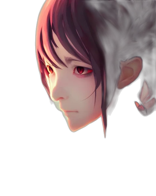 face, mask, creature, crown, photorealistic, concept art, fantasy art, anime transparent PNG cut-out