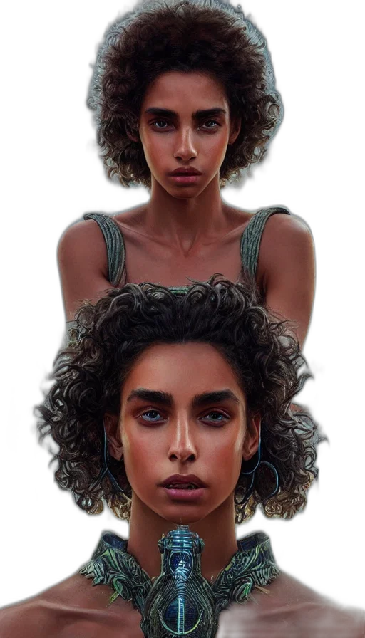 face, jewelry, hair, mask transparent PNG cut-out