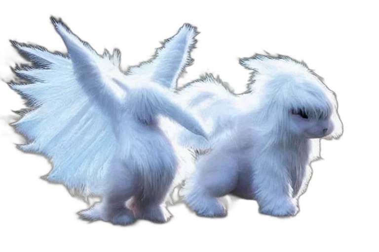 dragon, animal, creature, hair, concept art, 3d render, fantasy art, photorealistic transparent PNG cut-out