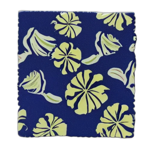 flower, dress, umbrella, blue, monochrome, hawaiian, floral, tileable transparent PNG cut-out
