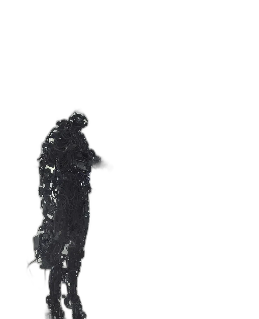 dress, mask, jacket, staff transparent PNG cut-out