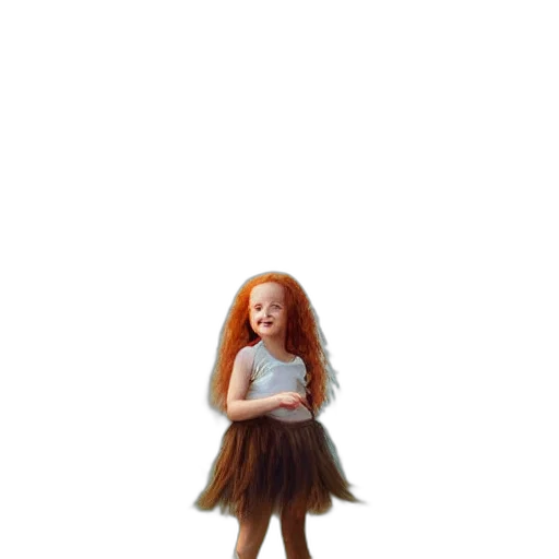 dress, hair, robot, creature, 3d render, concept art, cartoon, watercolor transparent PNG cut-out