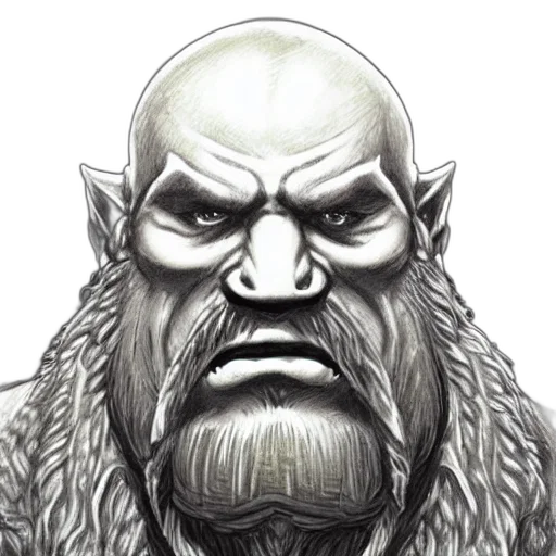 face, staff, creature, fantasy art transparent PNG cut-out