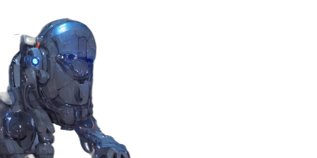 robot, mask, face, creature transparent PNG cut-out