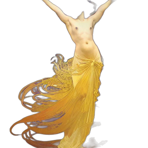 dress, staff, crown, jewelry, concept art, fantasy art, 3d render, watercolor transparent PNG cut-out