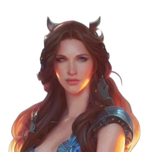 face, dragon, crown, dress transparent PNG cut-out