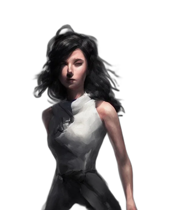 dress, concept art, fantasy art, comic book art transparent PNG cut-out